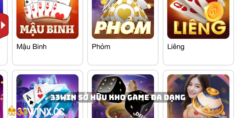 33Win sở hữu kho game đa dạng