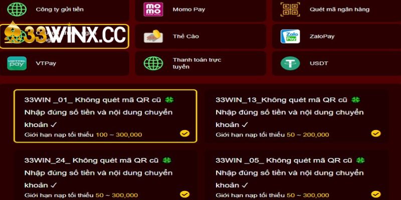 Những nguyên nhân xảy ra tình trạng lỗi nạp tiền 33WIN